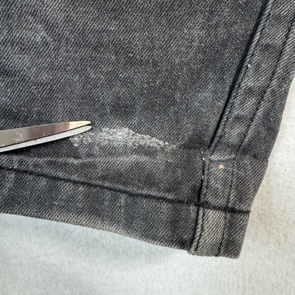 P Miller Jeans Mens Black 40 Straight Leg High Rise Dark Wash - Picture 13 of 14